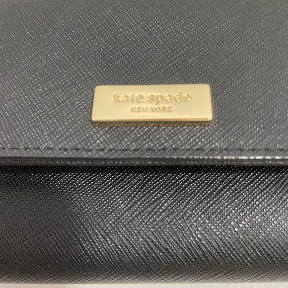 ♠️KATE SPADE♠️GORGEOUS BLACK WALLET OR WRISTLET♠️LIKE NEW CONDITION. - Picture 6 of 9